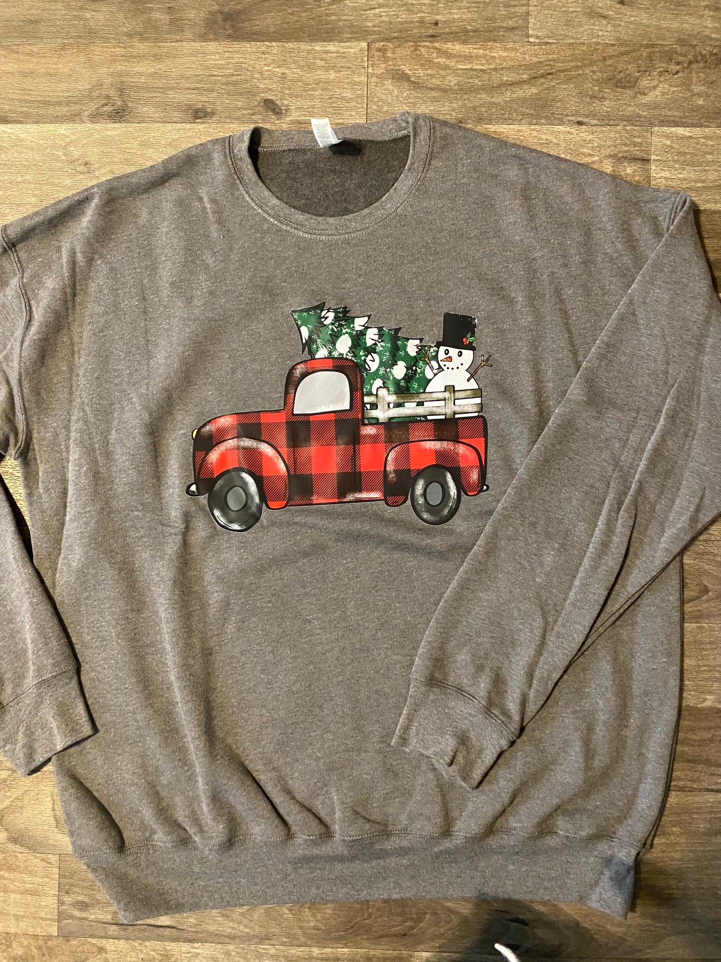 Christmas Tree Truck Sweatshirt